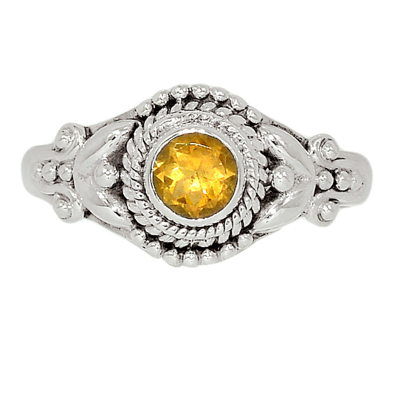 Small Filigree - Citrine Ring - CITR1125