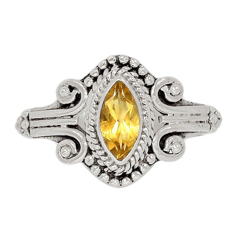 Small Filigree - Citrine Ring - CITR1129