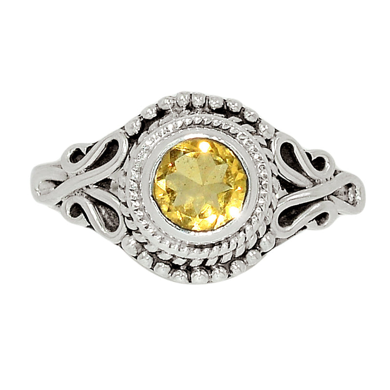 Small Filigree - Citrine Ring - CITR1130