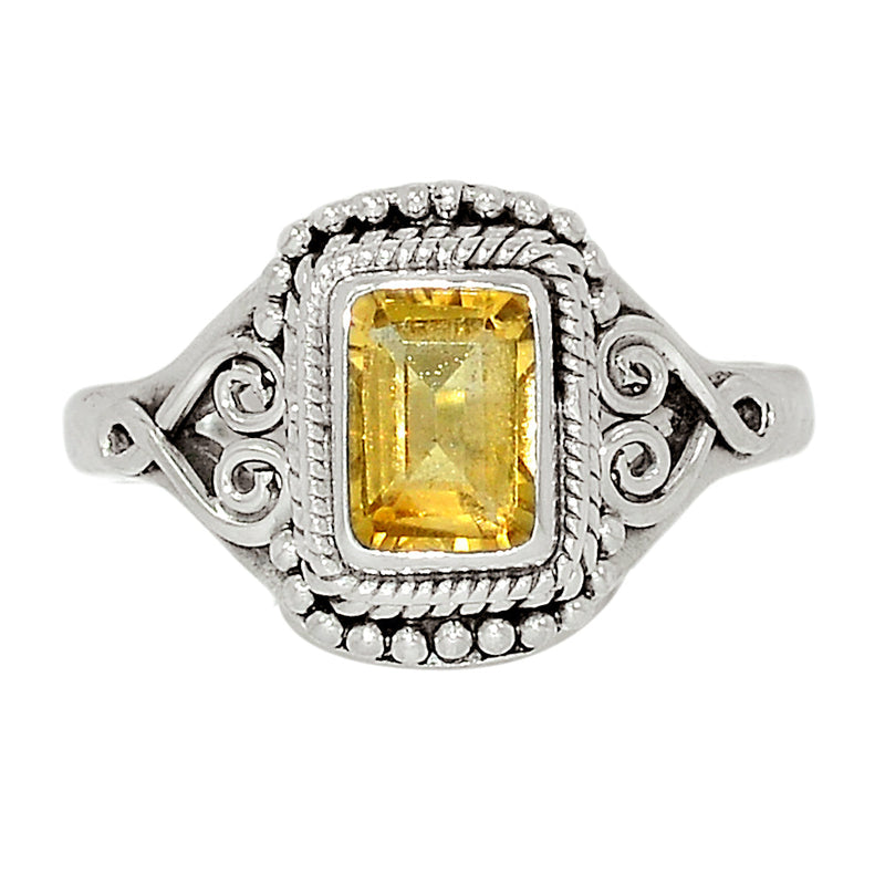 Small Filigree - Citrine Ring - CITR1131