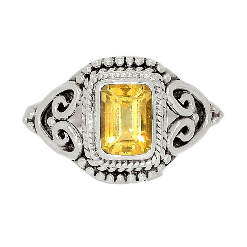 Small Filigree - Citrine Ring - CITR1136