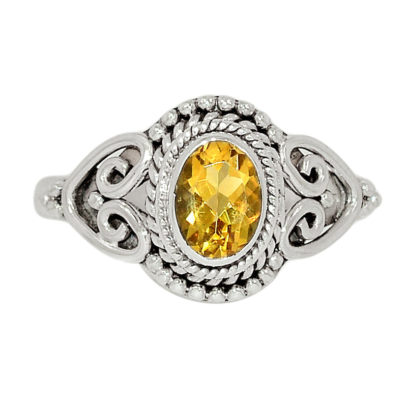 Small Filigree - Citrine Ring - CITR1141