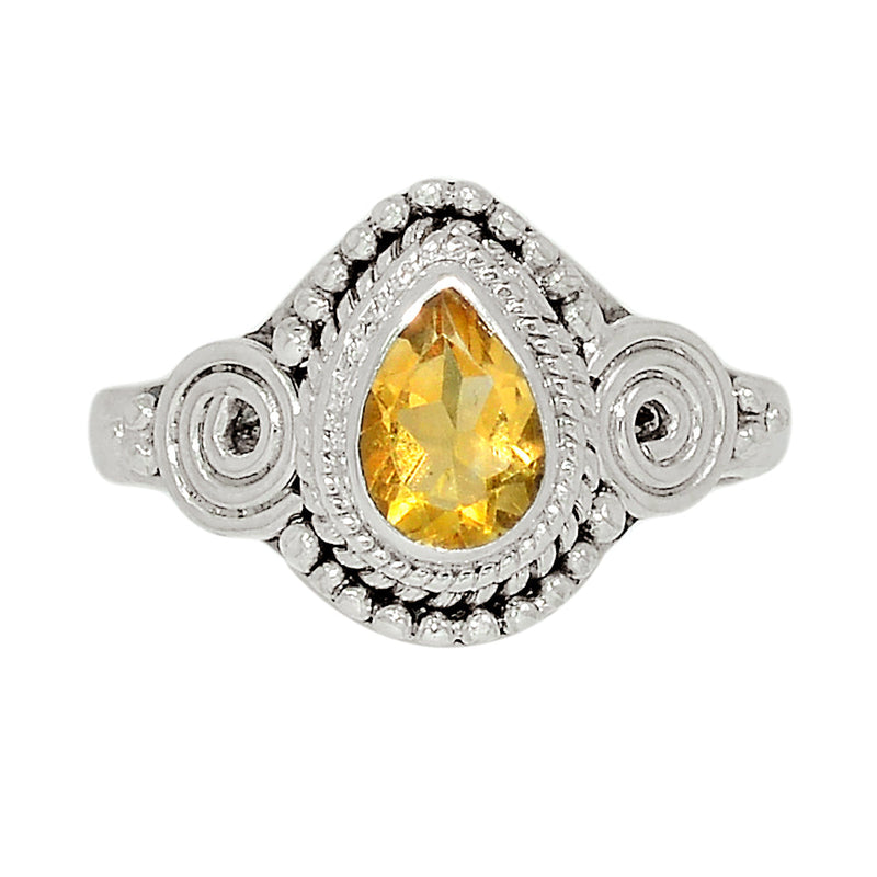 Small Filigree - Citrine Ring - CITR1144