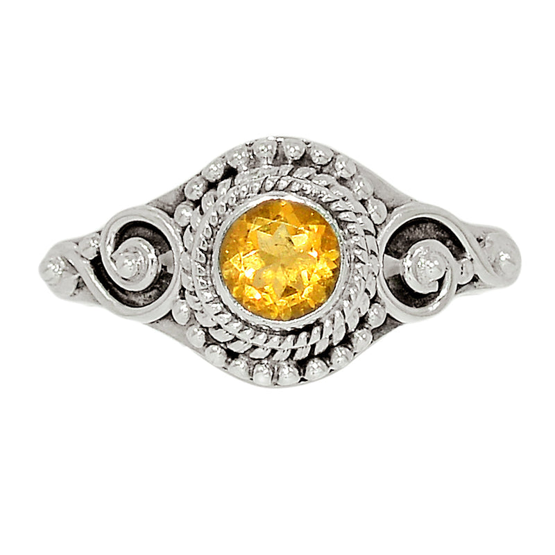 Small Filigree - Citrine Ring - CITR1145