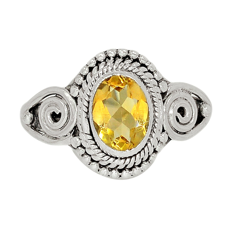 Small Filigree - Citrine Ring - CITR1147