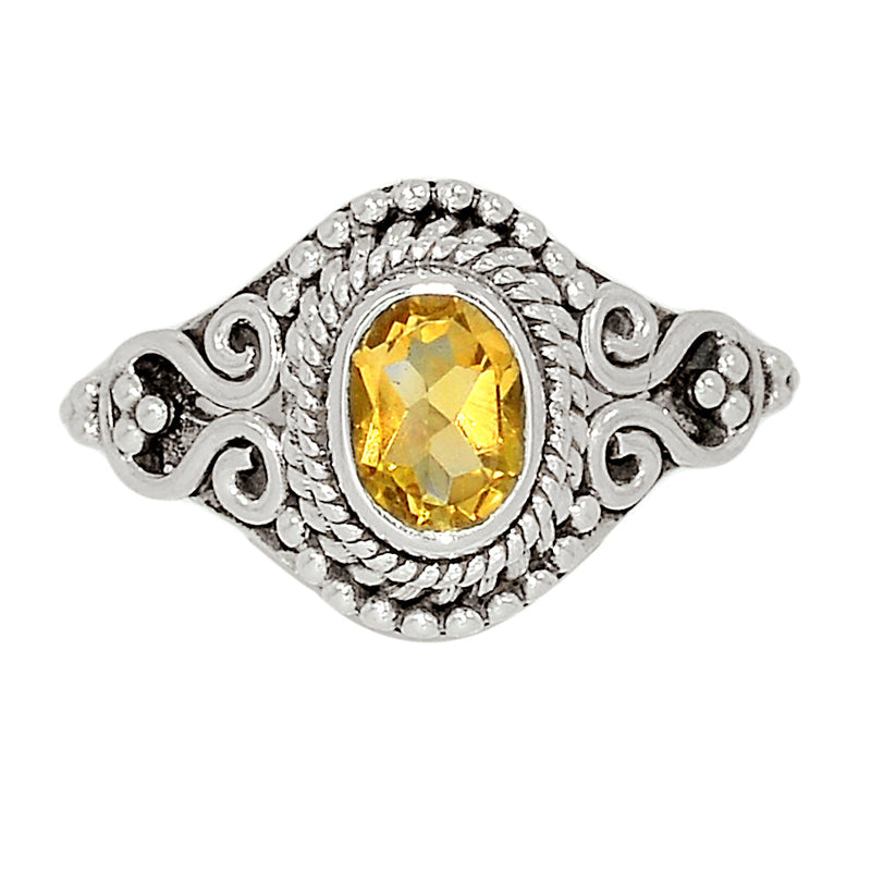 Small Filigree - Citrine Ring - CITR1162