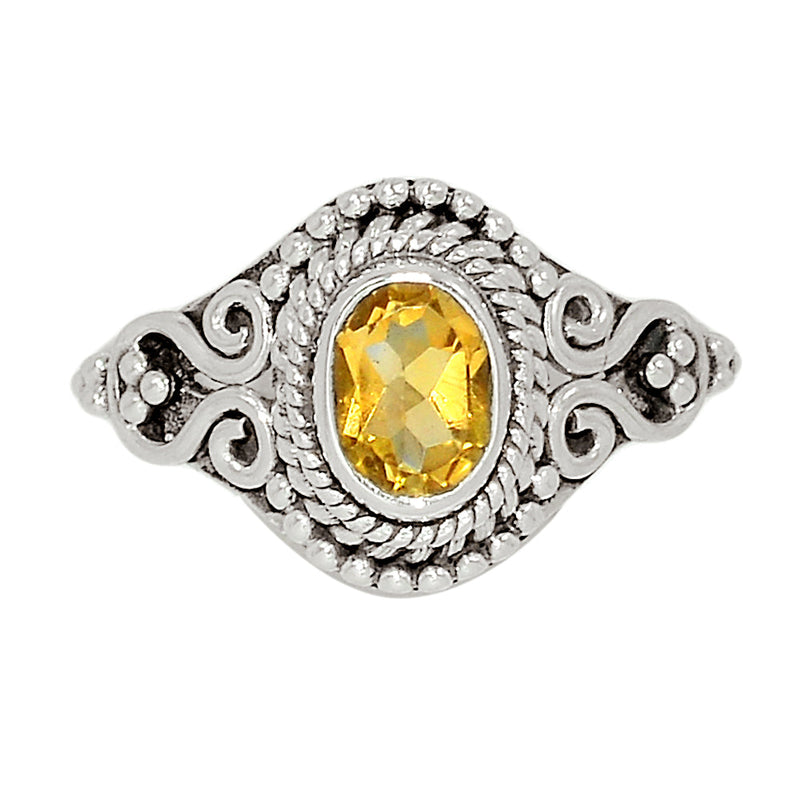 Small Filigree - Citrine Ring - CITR1163