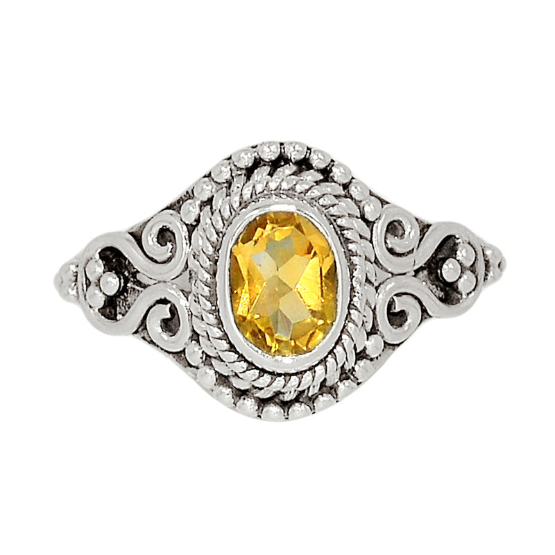 Small Filigree - Citrine Ring - CITR1165