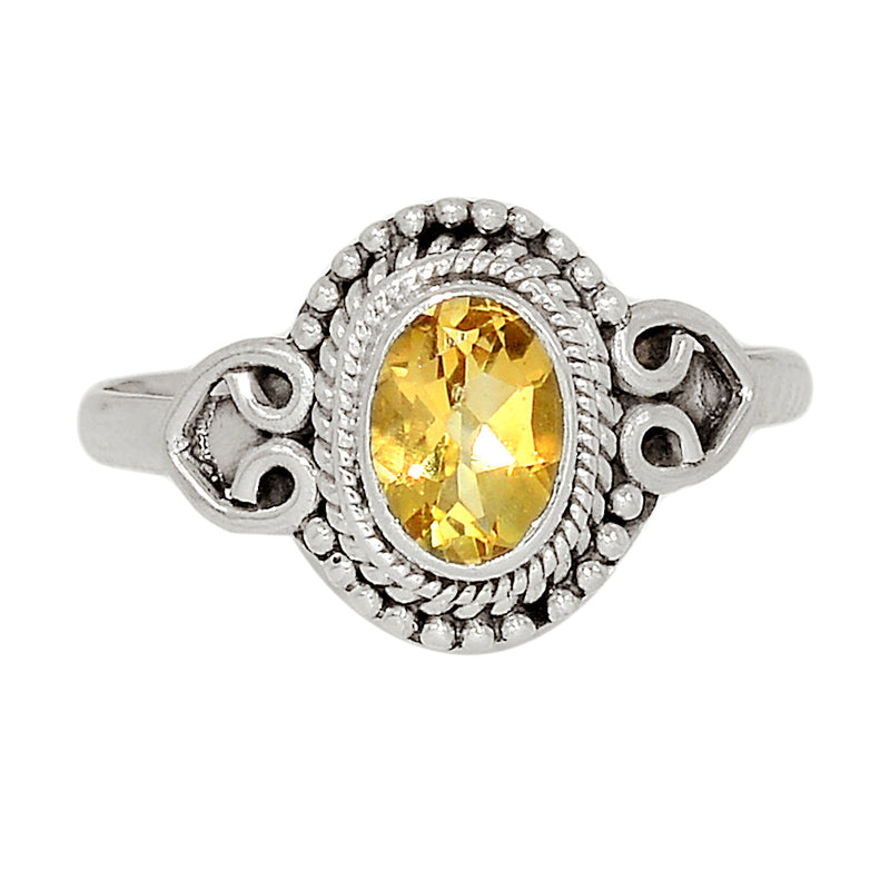 Small Filigree - Citrine Ring - CITR1170