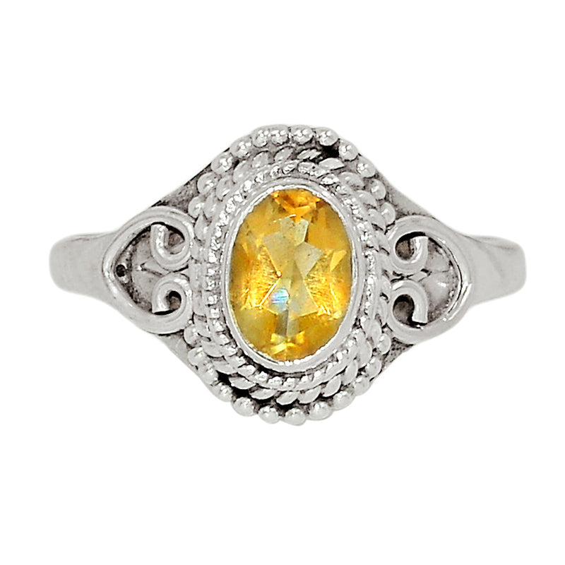 Small Filigree - Citrine Ring - CITR1191