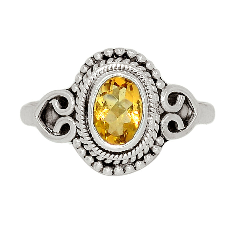 Small Filigree - Citrine Ring - CITR1196