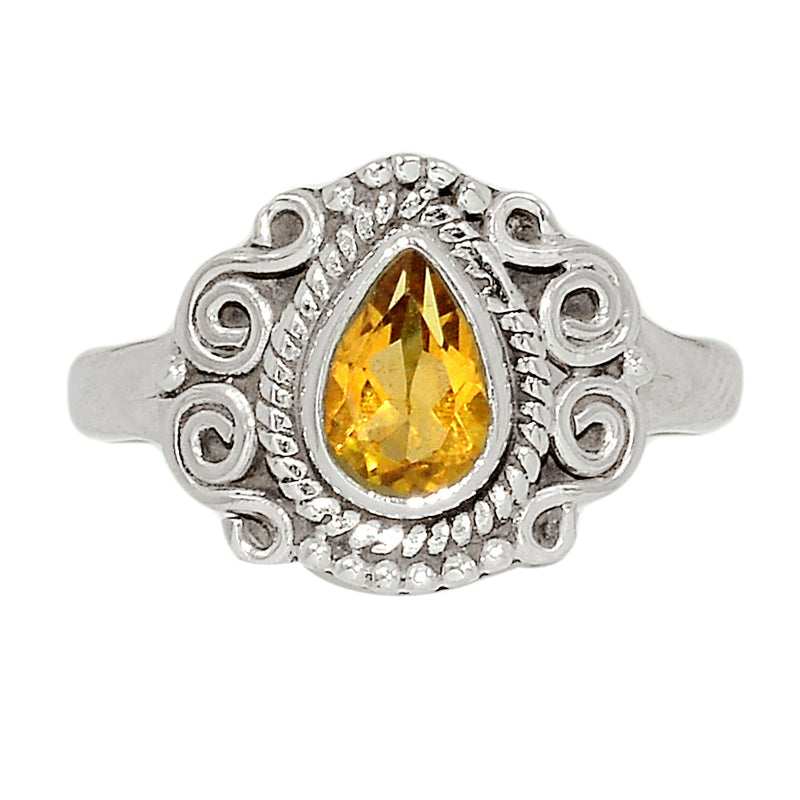 Small Filigree - Citrine Ring - CITR1200