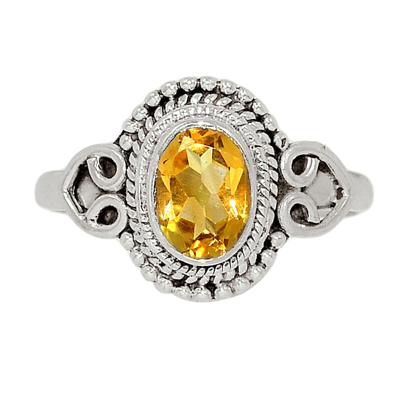 Small Filigree - Citrine Ring - CITR1216