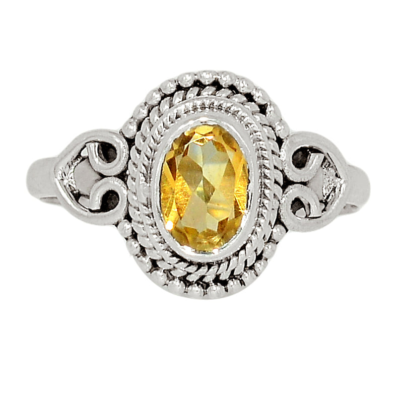 Small Filigree - Citrine Ring - CITR1217