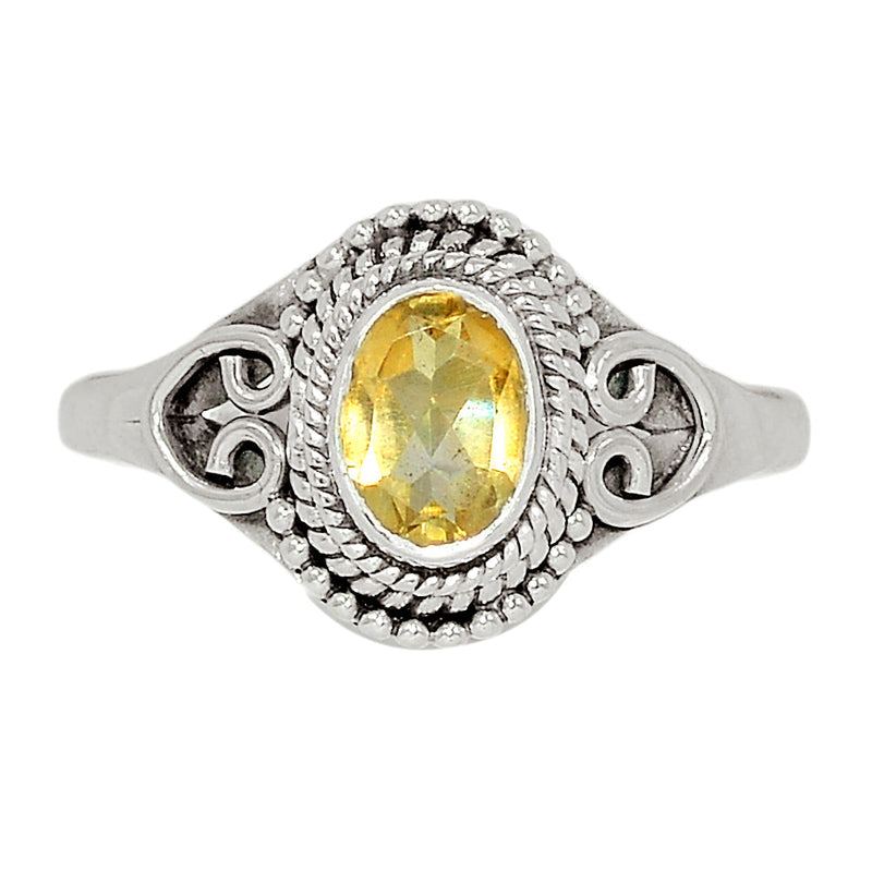 Small Filigree - Citrine Ring - CITR1218