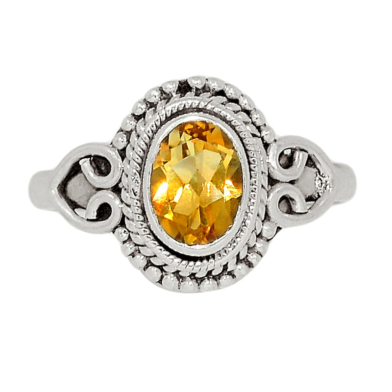 Small Filigree - Citrine Ring - CITR1225