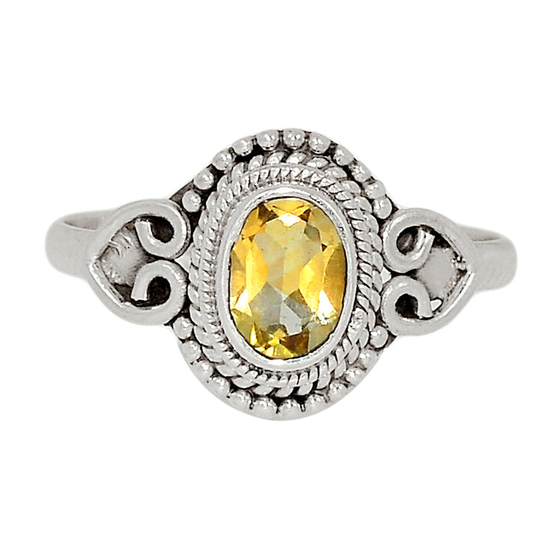 Small Filigree - Citrine Ring - CITR1244