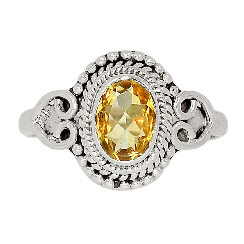 Small Filigree - Citrine Ring - CITR1256