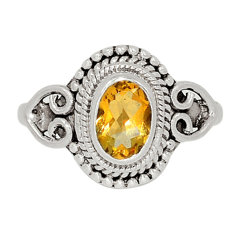 Small Filigree - Citrine Ring - CITR1261