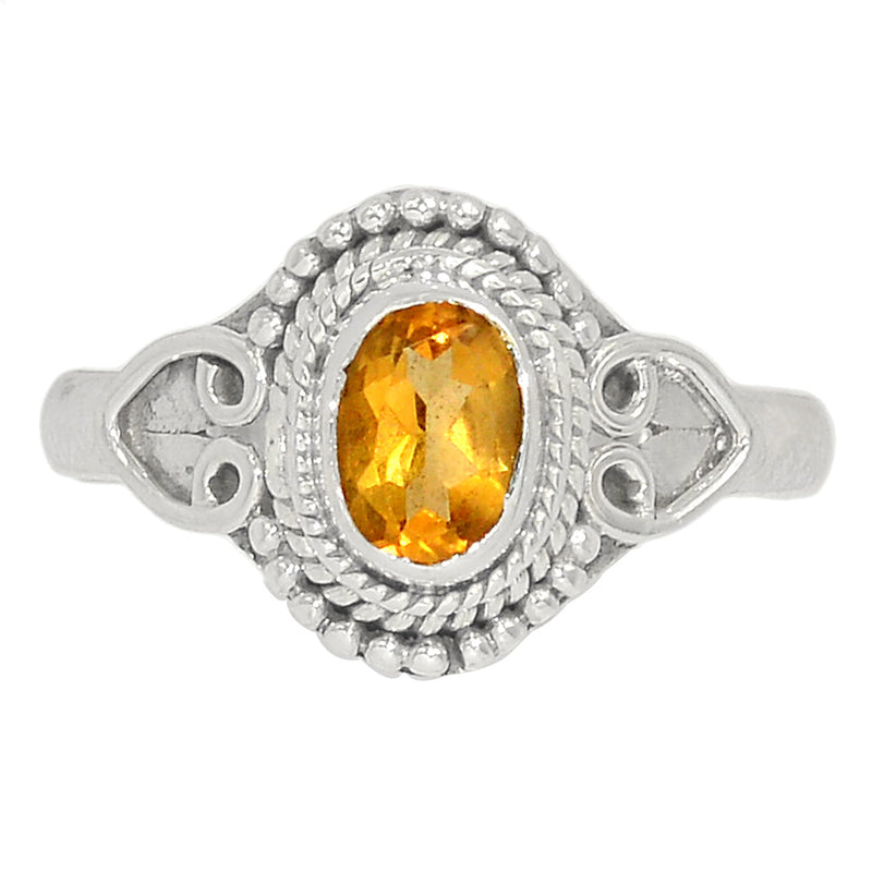Small Filigree - Citrine Ring - CITR1342