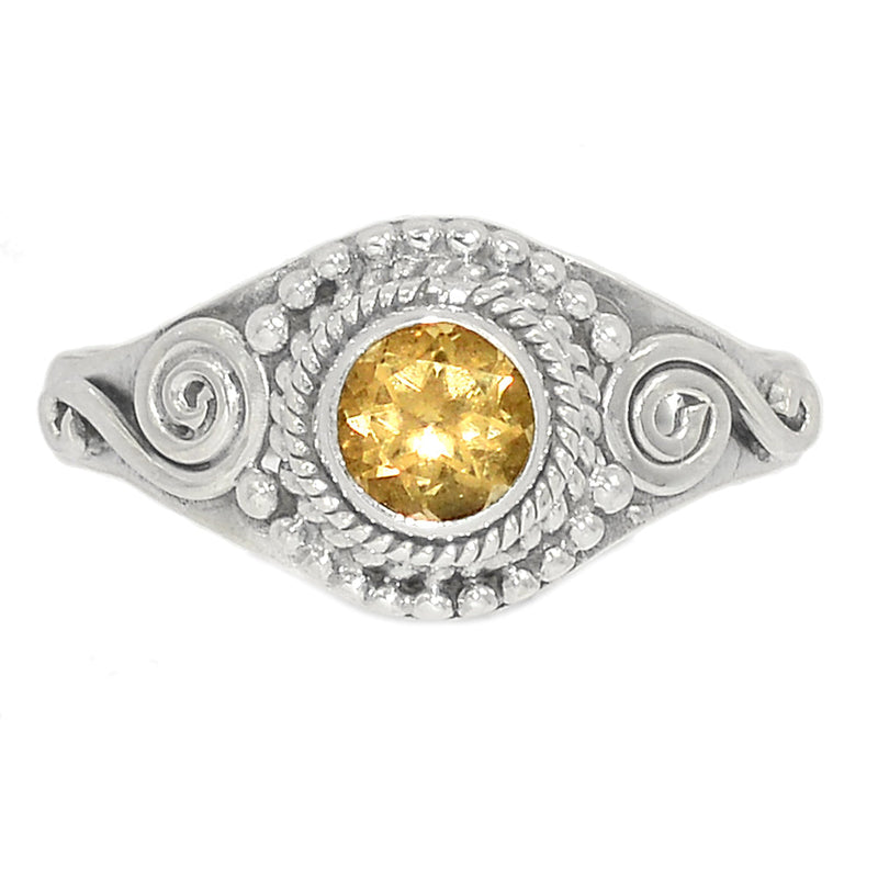Small Filigree - Citrine Ring - CITR1349