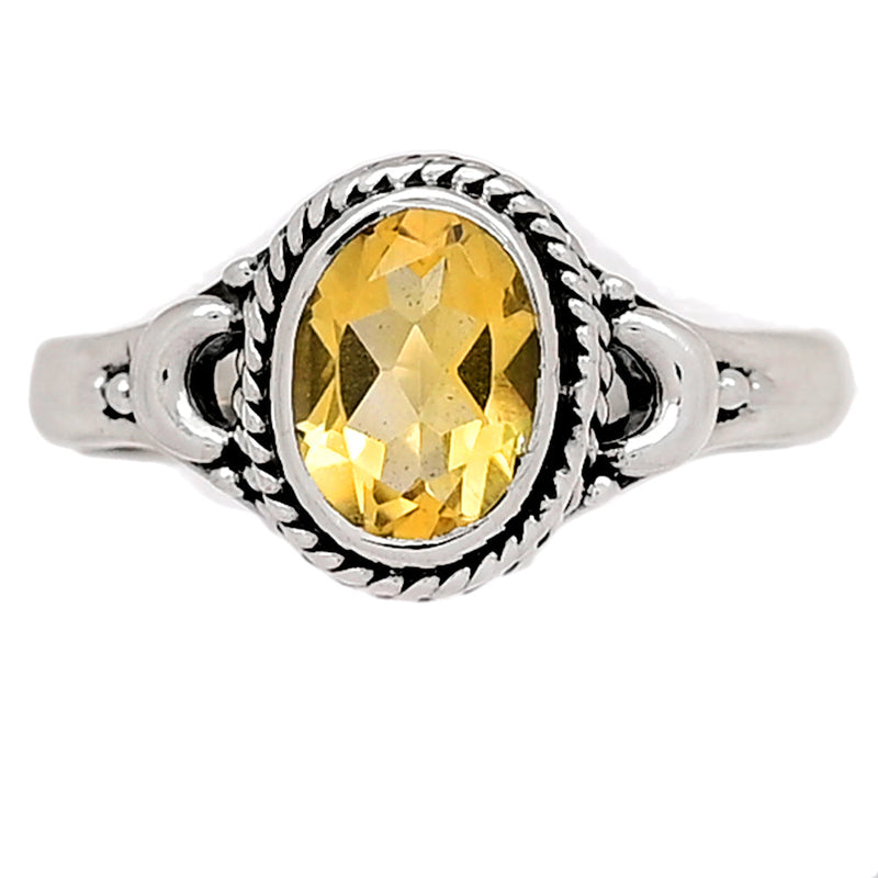 6*8 MM - Fine Filigree - Citrine Ring - CITR567