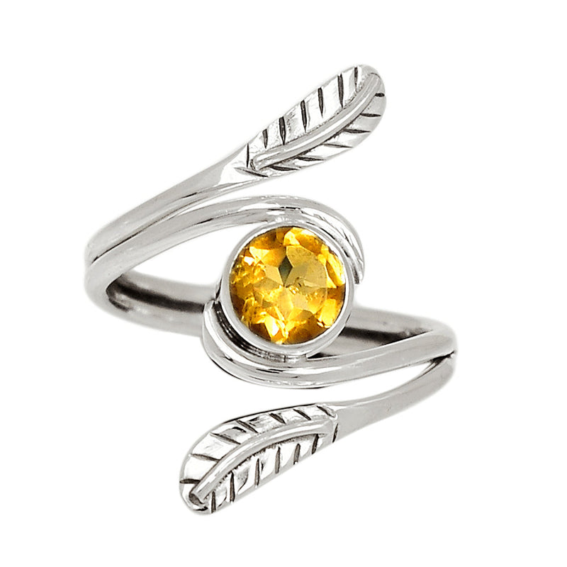 Leaves - Citrine Ring - CITR946