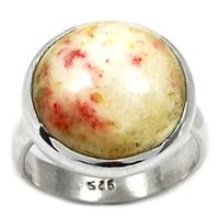 Cinnabar in Scapolite Ring-CNBR231