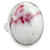 Cinnabar in Scapolite Ring-CNBR379