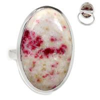 Cinnabar in Scapolite Ring-CNBR459