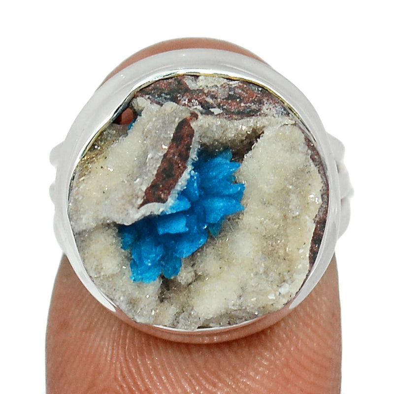 Cavansite Crystal Ring - CNCR242