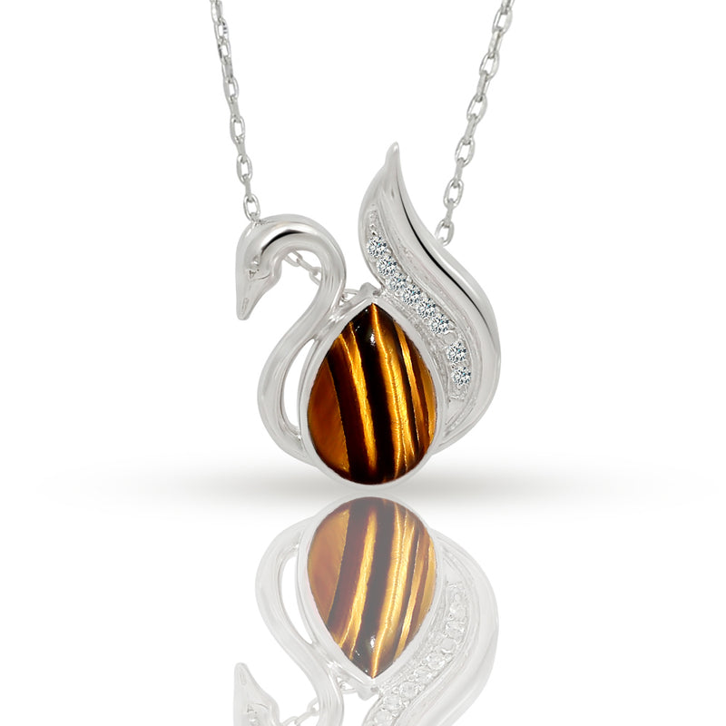 Duck - Tiger Eye Necklace - CNE1005TE Catalogue
