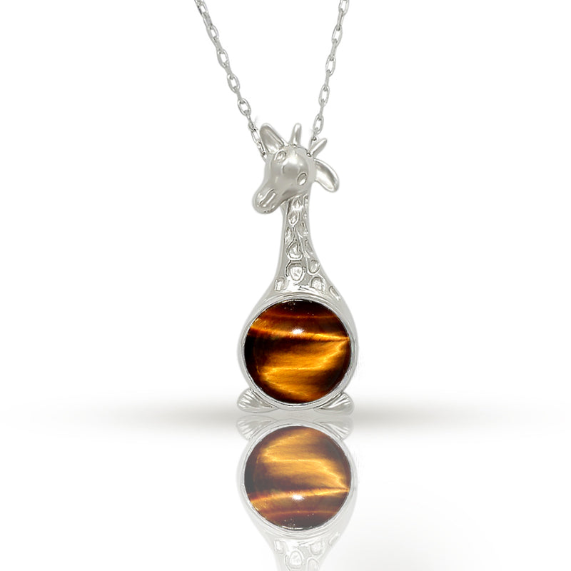 Giraffe - Tiger Eye Necklace - CNE1006TE Catalogue