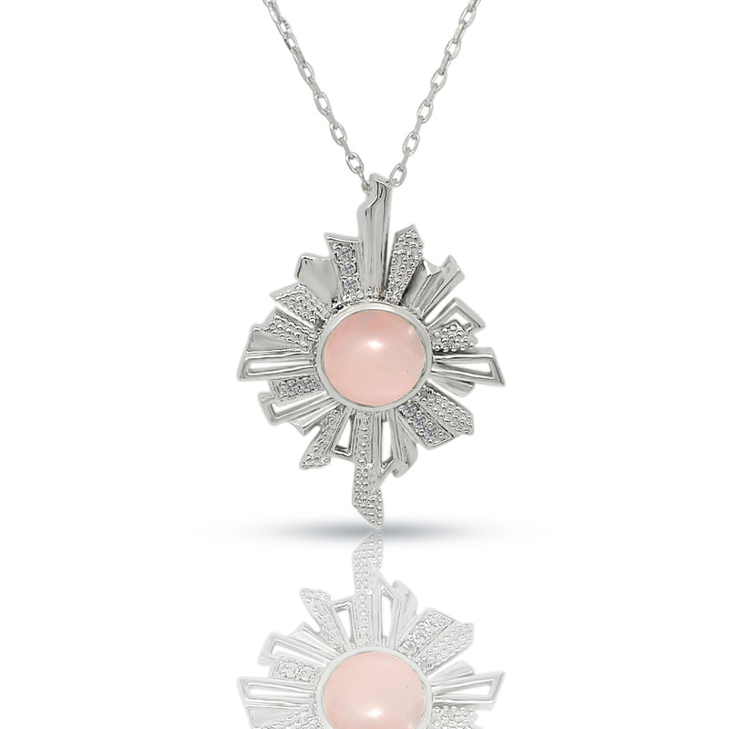 Rose Quartz Necklace - CNE1002RQ Catalogue
