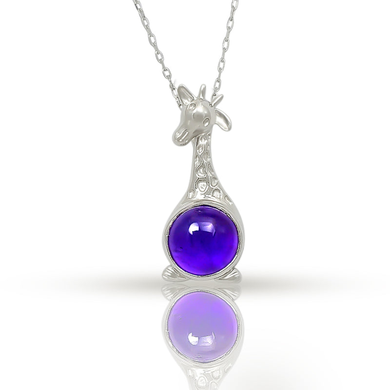 Amethyst Cabochon Necklace - CNE1006A Catalogue