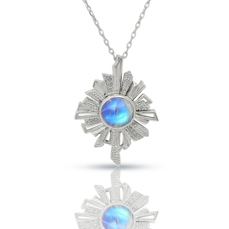 Rainbow Moonstone Necklace - CNE1002RM Catalogue