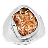 Copper Nuggets Ring - CNTR9