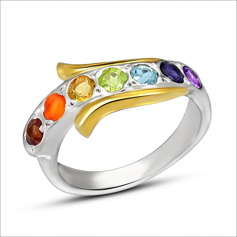 Chakra Jewelry Silver Ring - CP224