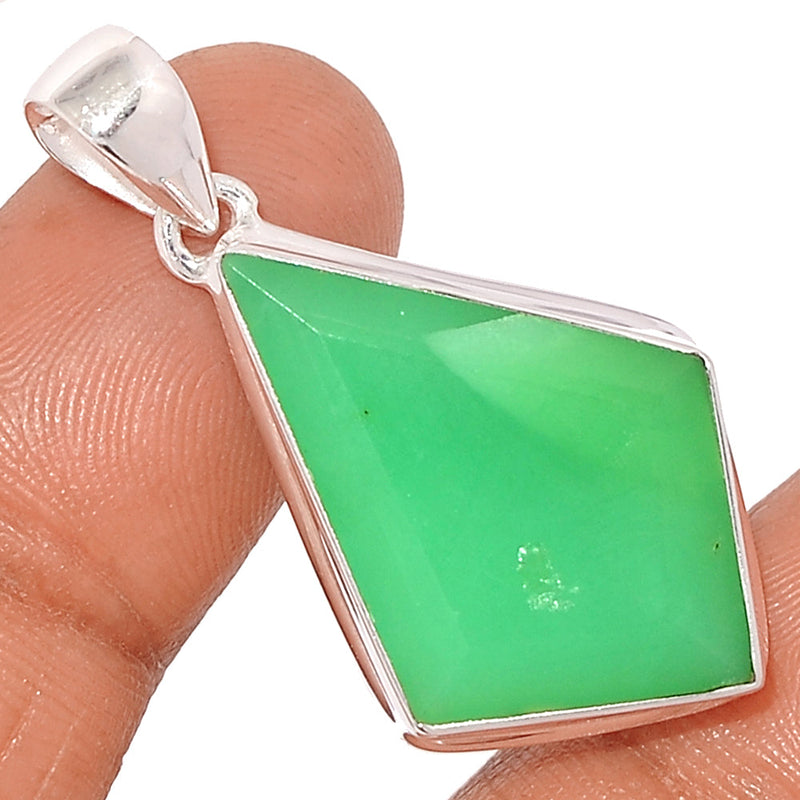 1.6" Chrysoprase Faceted Pendants - CPFP99