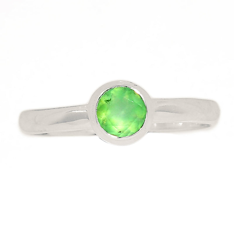 Chrysoprase Faceted Ring - CPFR140