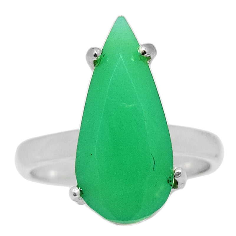 Claw - Chrysoprase Faceted Ring - CPFR80
