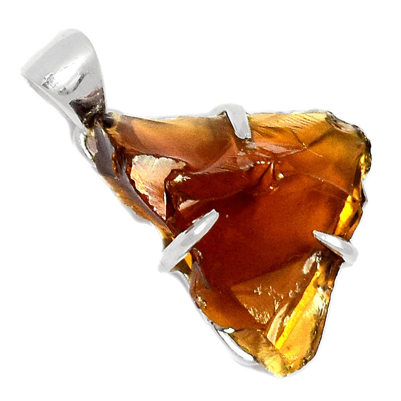 1.1" Claw - Cognac Quartz Rough Pendants - CQRP26