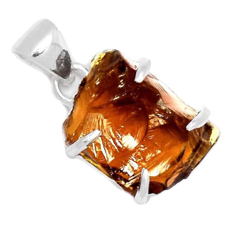 0.8" Claw - Cognac Quartz Rough Pendants - CQRP4