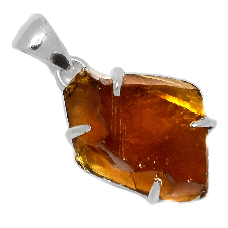 1.1" Claw - Cognac Quartz Rough Pendants - CQRP6