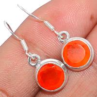 Faceted Carnelian Earring - CRFE249