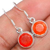 Faceted Carnelian Earring - CRFE254