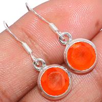 Faceted Carnelian Earring - CRFE271