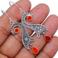 Faceted Carnelian Earring - CRFE275