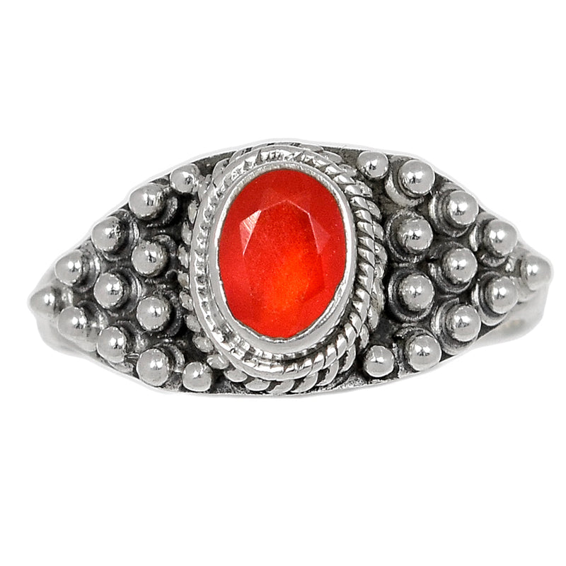 Carnelian Faceted Ring - CRFR214