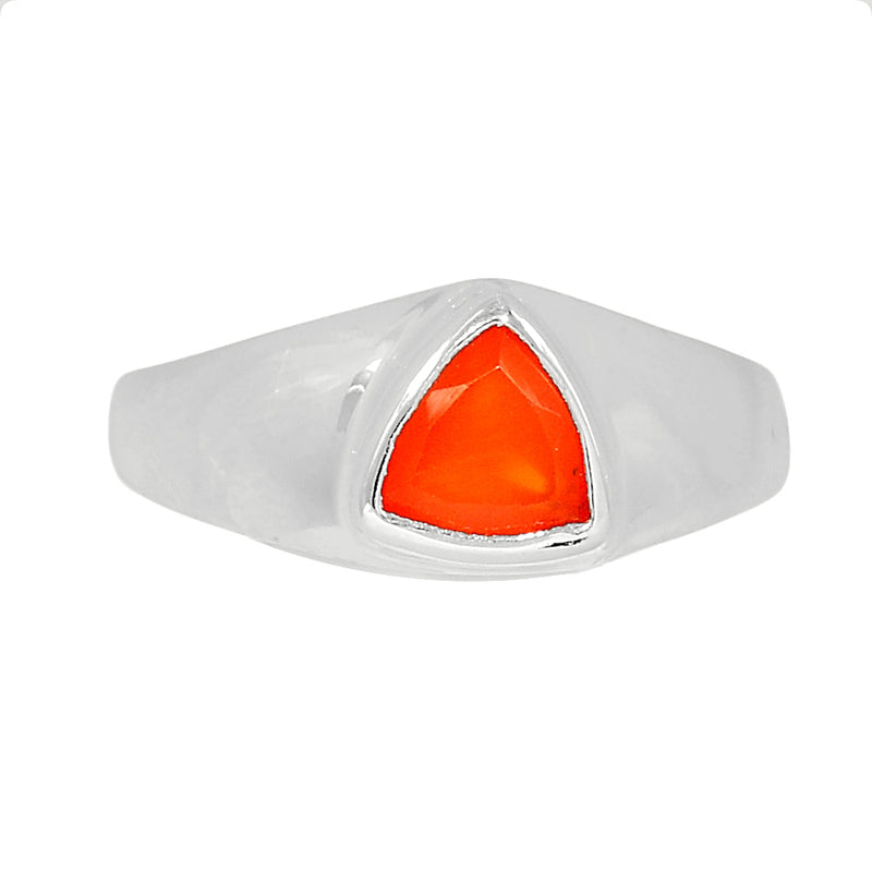 Solid - Carnelian Faceted Ring - CRFR260